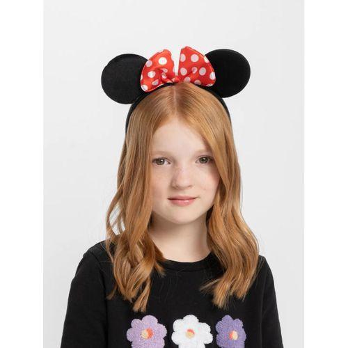 Eğitici Oyuncak Kırmızı Fiyonklu Minnie Mouse Taç Fare Tacı Kafa Bandı