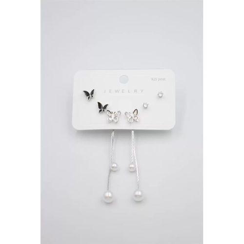 Çoklu Set Küpe - Gümüş