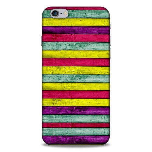 Lopard Apple Iphone 6 Plus Uyumlu Kılıf Wood'X (30) Silicone Case Desenli