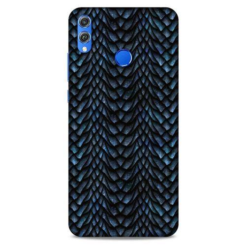 Huawei Honor 8x Kılıf Dragons (4) Koruma Kılıfı Ejderha Skin Lacivert