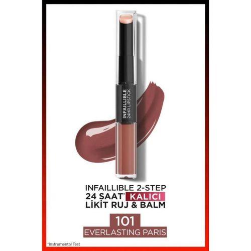 L'oréal Paris Infaillible 2-step 24 Saat Kalıcı Likit Ruj & Balm - 101 Everlasting Paris