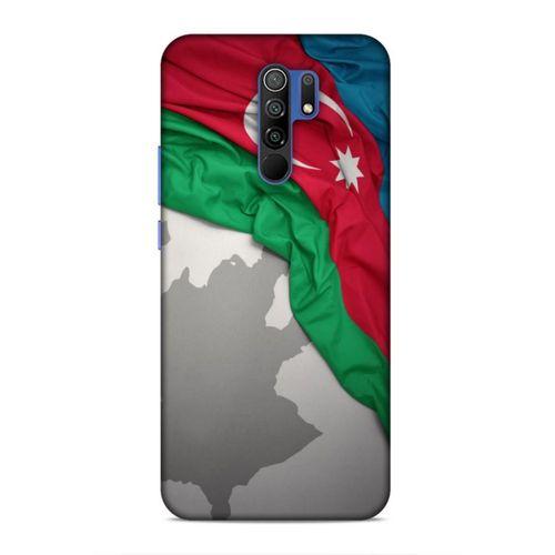 Xiaomi Redmi 9 Uyumlu Kılıf Azarbaijan (9) Kılıf Kumaş Bayrak