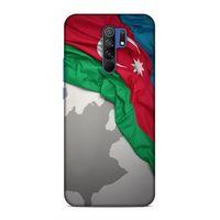 Xiaomi Redmi 9 Uyumlu Kılıf Azarbaijan (9) Kılıf Kumaş Bayrak