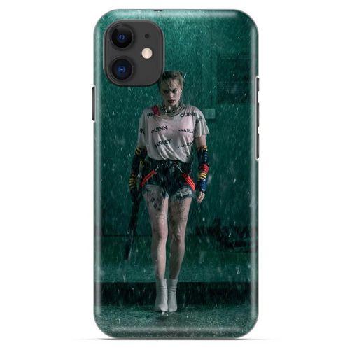 Apple iPhone 13 Mini Uyumlu Kılıf Harley Quinn (12) Koruyucu Silikon Yeşil Yağmur
