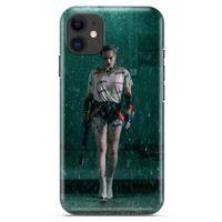 Apple iPhone 13 Mini Uyumlu Kılıf Harley Quinn (12) Koruyucu Silikon Yeşil Yağmur