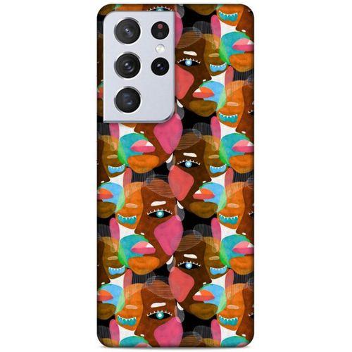 Lopard Samsung Galaxy S21 Ultra Uyumlu Kılıf Sürreal Yüzler ♀ (7) Telefon Kılıfı Baskılı