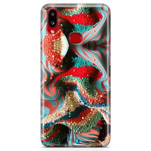 Samsung Galaxy A10s Kılıf Kabartma İnciler Arka Kapak Koruma Desenli Full Koruyucu