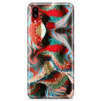 Samsung Galaxy A10s Kılıf Kabartma İnciler Arka Kapak Koruma Desenli Full Koruyucu