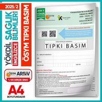 2025/2 YÖKDİL İngilizce SAĞLIK BİLİMLERİ ÖSYM Çıkmış Soru Tıpkı Basım Deneme Kitapçığı Türkiye Genel