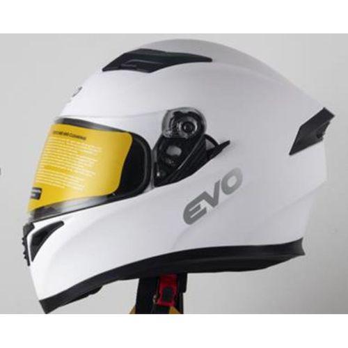 SEVGENT Kask Çeneli Gözlüklü Evo Mat Beyaz 31601 -M-