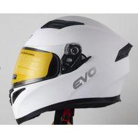 SEVGENT Kask Çeneli Gözlüklü Evo Mat Beyaz 31601 -M-