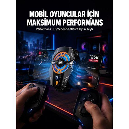 Telefon Soğutucu Radyatör Type-c Bağlantılı 2 Kademeli Dijital Kontrollü