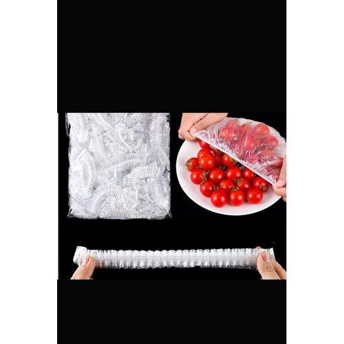 200 Adet Tazelik Koruyucu Tabak Tencere Gıda Bonesi  Çok Amaçlı Pratik Kapak Tencere Bonesi