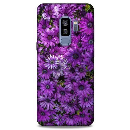 Samsung Galaxy S9 Plus Uyumlu Kılıf Mor Delisi (39) Liquid Crystal Kılıf Çiçekler