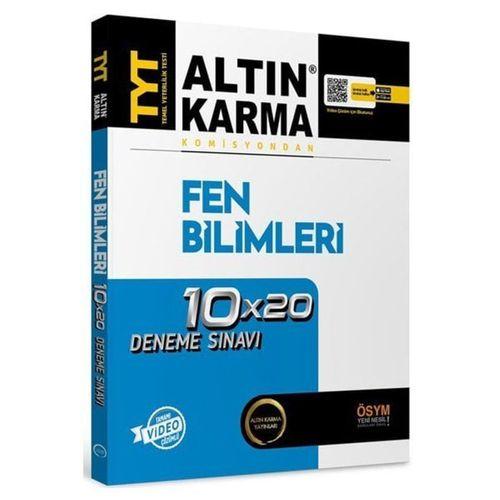 TYT Fen Bilimleri Tamamı Video Çözümlü 10x20 Deneme Sınavı Altın Karma