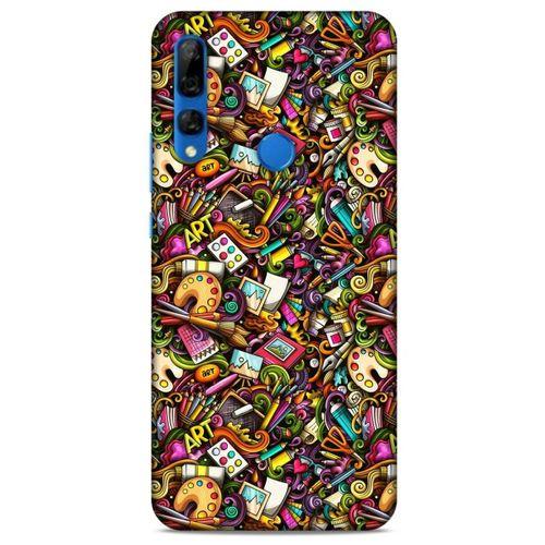 Graffitix (18) Desenli Silikon Kapak Huawei Y9 Prime 2019 Kılıf