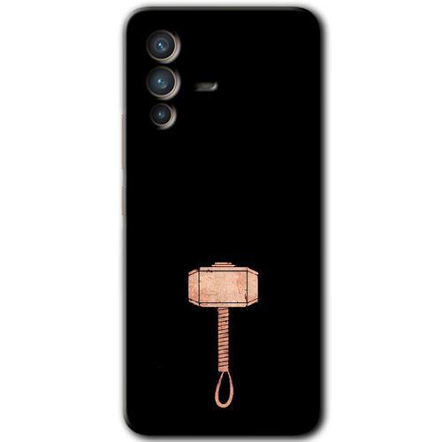 MRCİLETİSİM Vivo V23 5G Kılıf HD Desen Baskılı Arka Kapak+Temperli Cam - Thor Çekiç