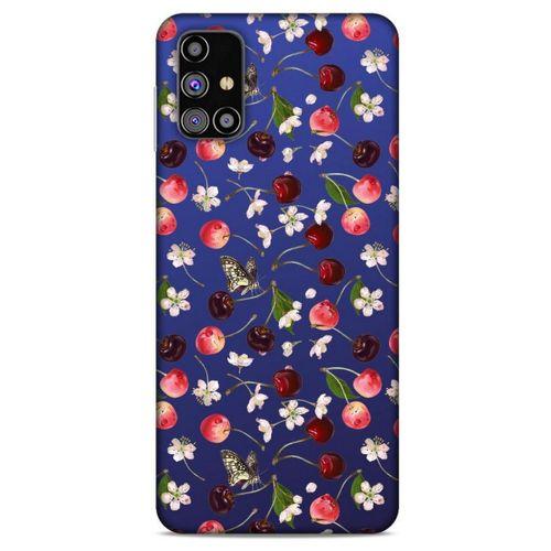 Frutix Kiraz 02 Samsung Galaxy M31s Kılıf Desenli Silikon