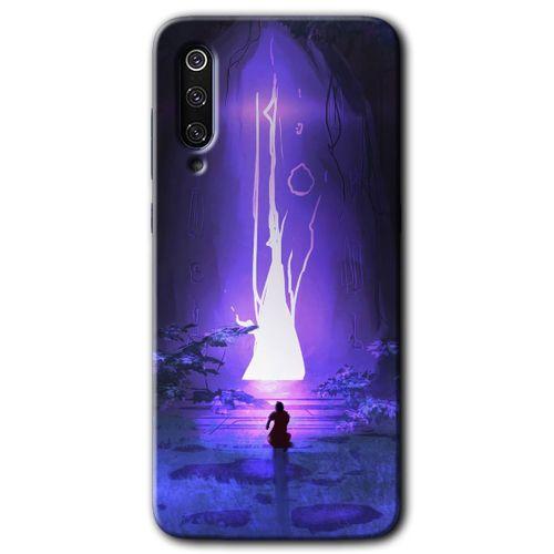 Xiaomi Mi 9 Kılıf HD Desen Baskılı Arka Kapak - Wanderer Silhouette + Kırılmaz Cam