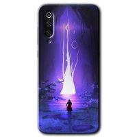 Xiaomi Mi 9 Kılıf HD Desen Baskılı Arka Kapak - Wanderer Silhouette + Kırılmaz Cam