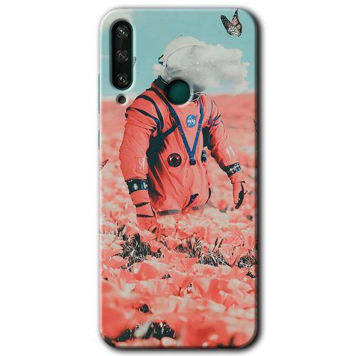 Huawei Y6P Kılıf HD Desen Baskılı Arka Kapak - Uzay Bahçesi