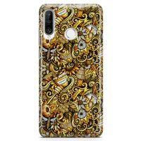 Huawei P30 Lite Kılıf Honey Doodle Arka Kapak Koruma Desenli Full Koruyucu