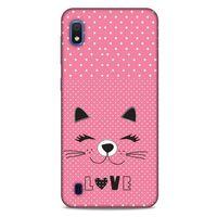 Lopard Samsung Galaxy A10 Uyumlu Kılıf Kediler (14) Lansman Kılıf Love Cat