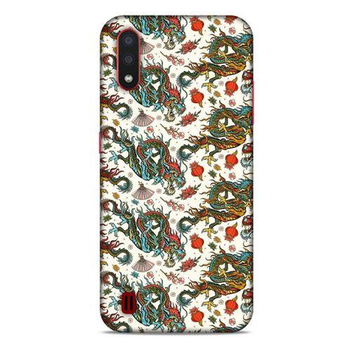 Samsung Galaxy A01 Kılıf Dragons (20) Koruyucu Kılıf Ejderha Japon