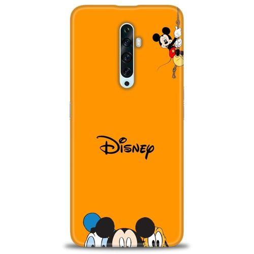 Oppo Reno 2Z Kılıf HD Baskılı Kılıf - Turuncu Disney + Tam Ekran Koruyucu