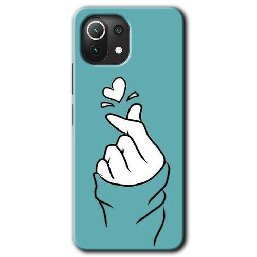 Xiaomi Mi 11 Lite Kılıf Baskılı Kapak - Mutluluk +Tam Kaplayan Mat Seramik