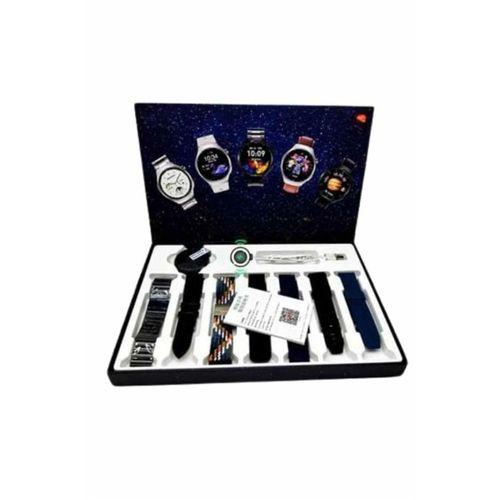 Unısex Yuvarlak Ekranlı 7 Kordonlu Akıllı Saat Gps Destekli Çoklu Kordon Seçeneği