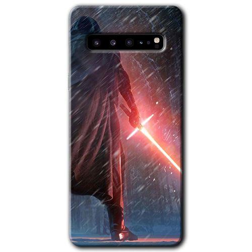 Potkal Hediye Fabrikası Samsung Galaxy S10 Plus HD Baskılı Kılıf + 9D Tam Ekran Koruyucu - Kylo Ren