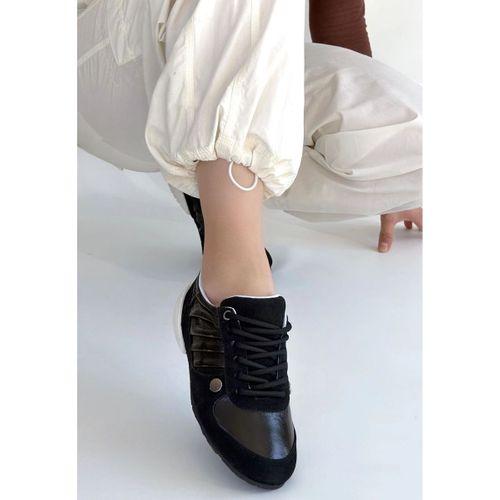 Jawen Siyah Nubuk Spor Ayakkabı