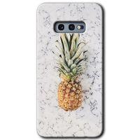 Galaxy S10e Kılıf HD Desen Baskılı Arka Kapak - Ananas + Kırılmaz Cam