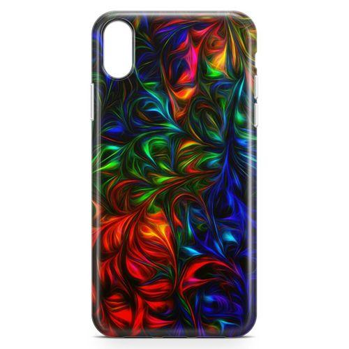 Apple iPhone XR Kılıf Fractal Art Arka Kapak Koruma Desenli Full Koruyucu
