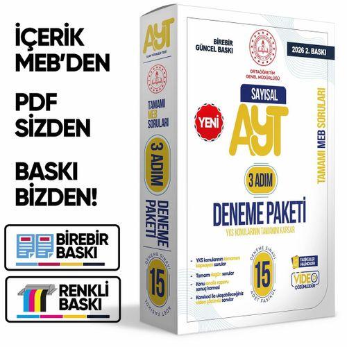 2026 3 Adım YKS-AYT Sayısal MEBİ Özgün Sorular 15li Deneme Fasikül Paketi Video Çözümlü BASKI ÜCRETİ