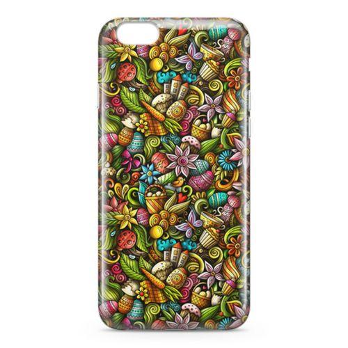 Apple iPhone 6 6s Kılıf Happy Doodle Arka Kapak Koruma Desenli Full Koruyucu