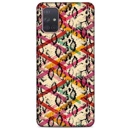 Samsung Galaxy A71 Kılıf Pastel Renkler (14) Lansman Kılıf Kırmızı Krem