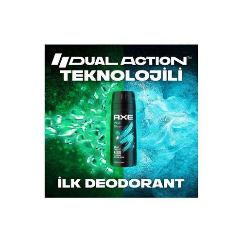 3 Adet Axe Erkek Sprey Deodorant Apollo 48 Saat Etkileyici Koku Vücut Spreyi 150 ml