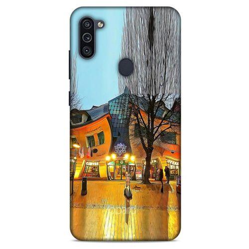 Samsung Galaxy M11 Kılıf Dünya Mimarisi (33) Hybrid Kılıf Krzywy Domek Polonya