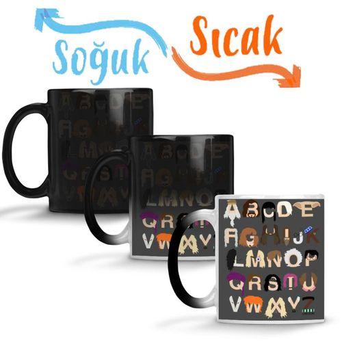 Harry Potter Alphabet Sihirli Kupa Bardak Porselen