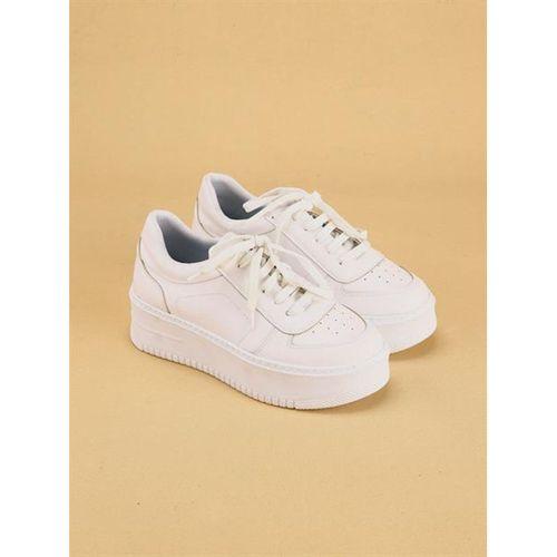 SKAYA Yüksek Tabanlı Şık Ve Rahat Günlük Kadın Kalın Taban Beyaz Sneaker
