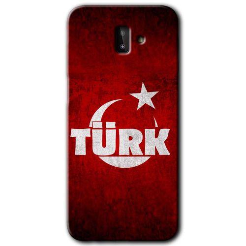 Samsung Galaxy J6 Plus HD Baskılı Kılıf + 9D Tam Ekran Koruyucu - Ayyıldız Türk