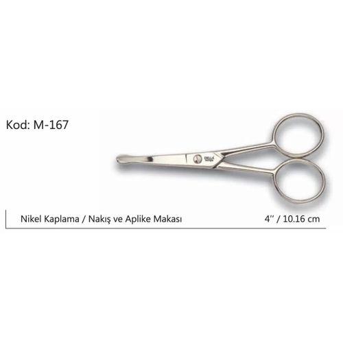 Europe Aplike Ve Nakış Makası Kıvrık Küt Uçlu No:4 10,16 Cm