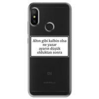 Xiaomi Mi A2 Lite Kılıf HD Yazı Baskılı Silikon Arka Kapak - Yazı 3