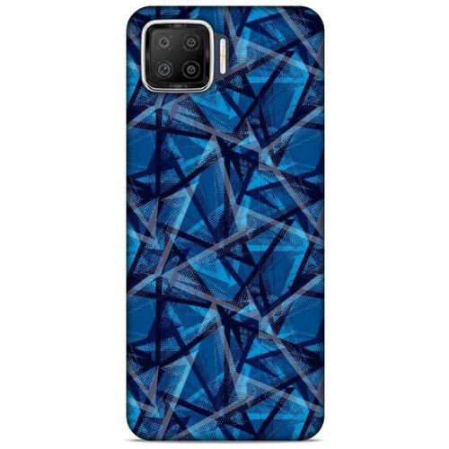 Oppo A73 Uyumlu Kılıf Mavi Delisi (46) Core Armor Kılıf Geometrik
