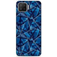 Oppo A73 Uyumlu Kılıf Mavi Delisi (46) Core Armor Kılıf Geometrik