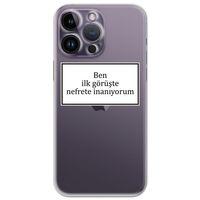 Iphone 14 Pro Kılıf HD Yazı Baskılı Silikon Arka Kapak - Yazı 13
