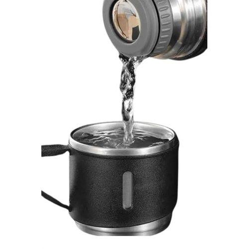 Termos Seti Paslanmaz Çelik 3 Bardaklı Vakumlu Termos Set 500 Ml 12 Saate Kadar Isı Koruma