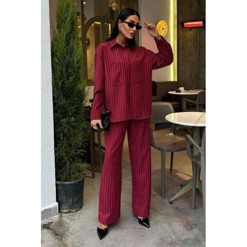 Palazzo Pantolonlu Çizgili Takım 10092